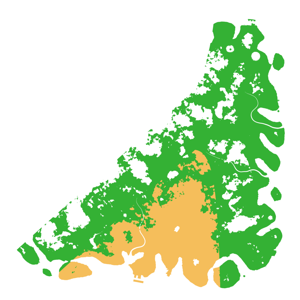 Biome Rust Map: Procedural Map, Size: 6000, Seed: 4398107