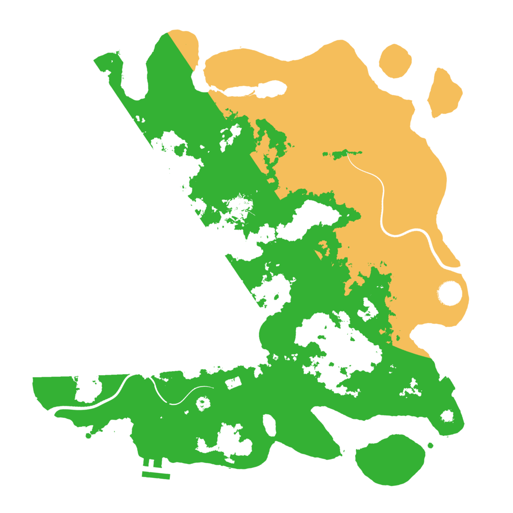 Biome Rust Map: Procedural Map, Size: 3700, Seed: 838196972