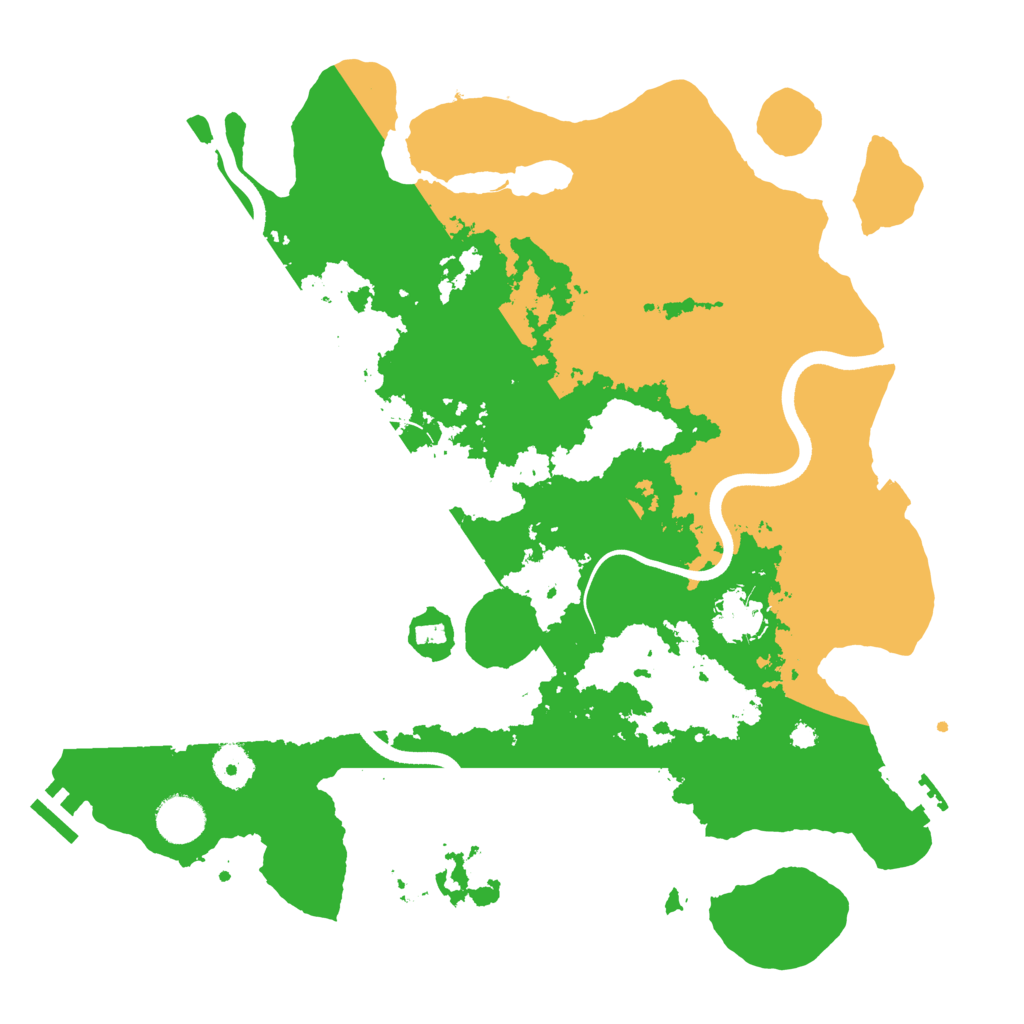Biome Rust Map: Procedural Map, Size: 3700, Seed: 838196972