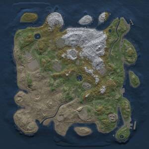 Thumbnail Rust Map: Procedural Map, Size: 3750, Seed: 127557587, 15 Monuments
