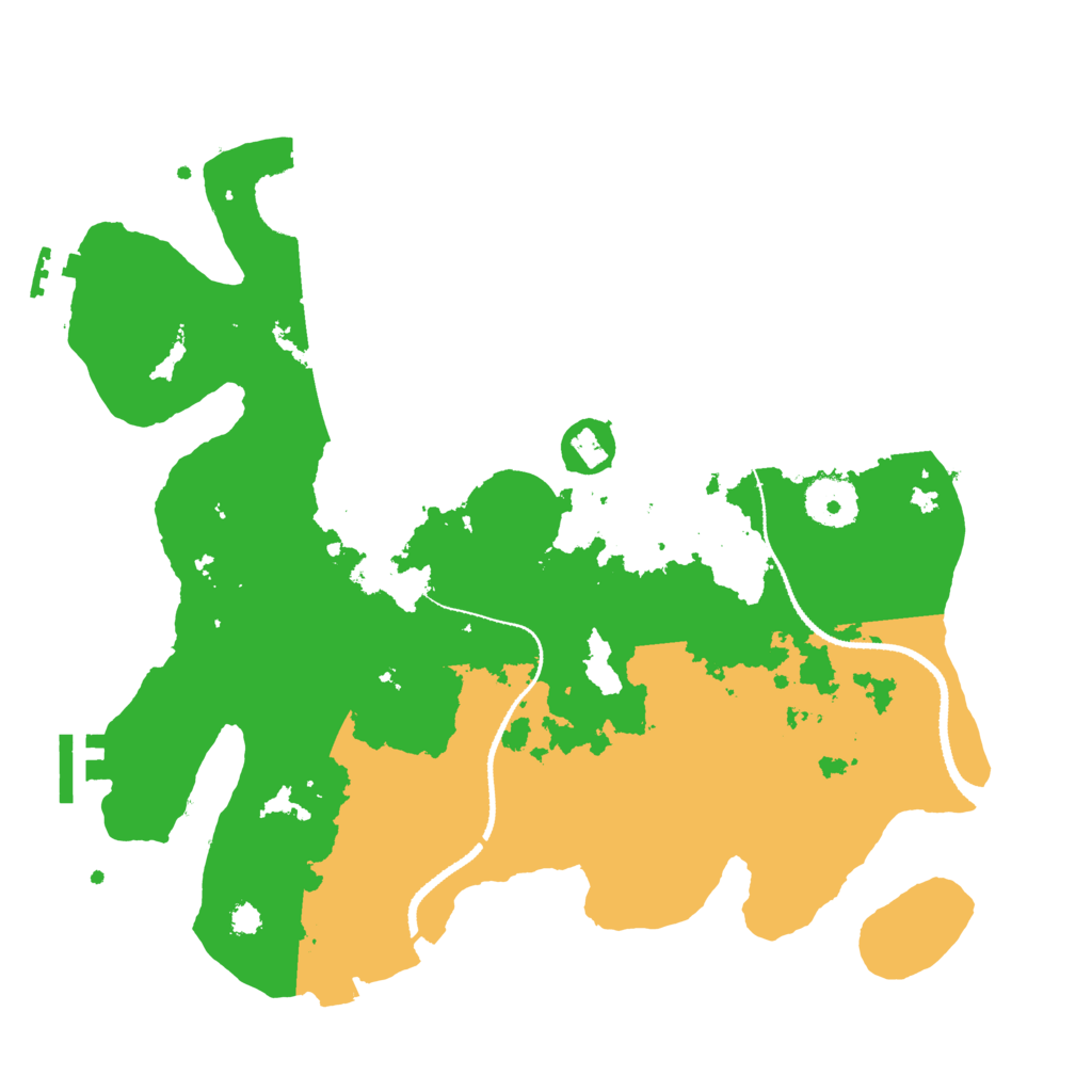 Biome Rust Map: Procedural Map, Size: 3200, Seed: 983429451