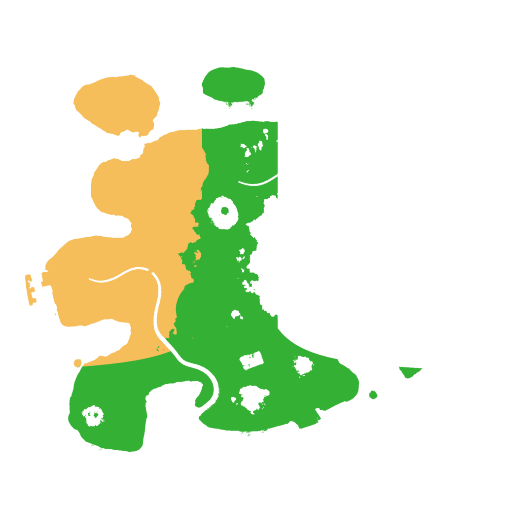 Biome Rust Map: Procedural Map, Size: 2500, Seed: 800422572