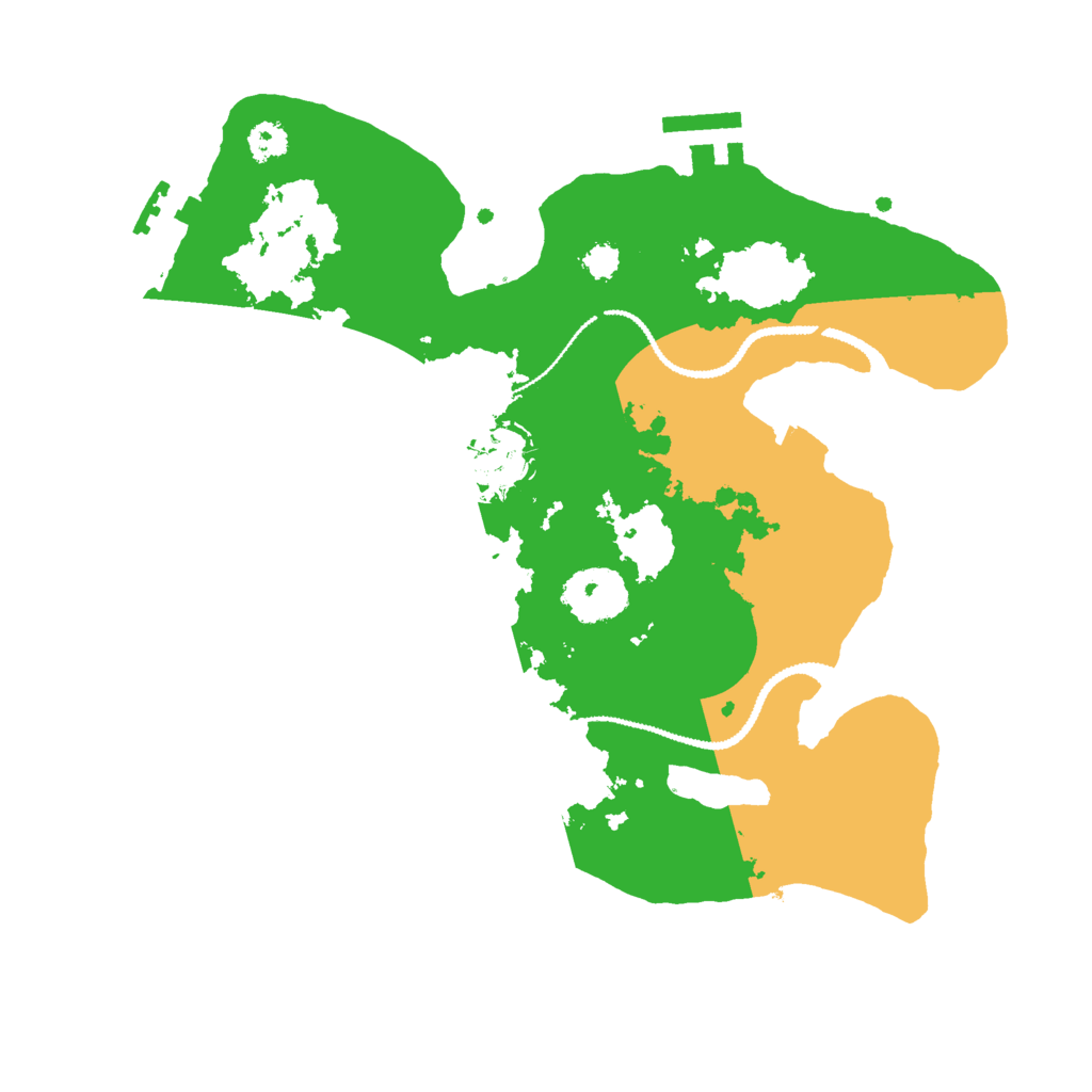 Biome Rust Map: Procedural Map, Size: 2800, Seed: 1121068841