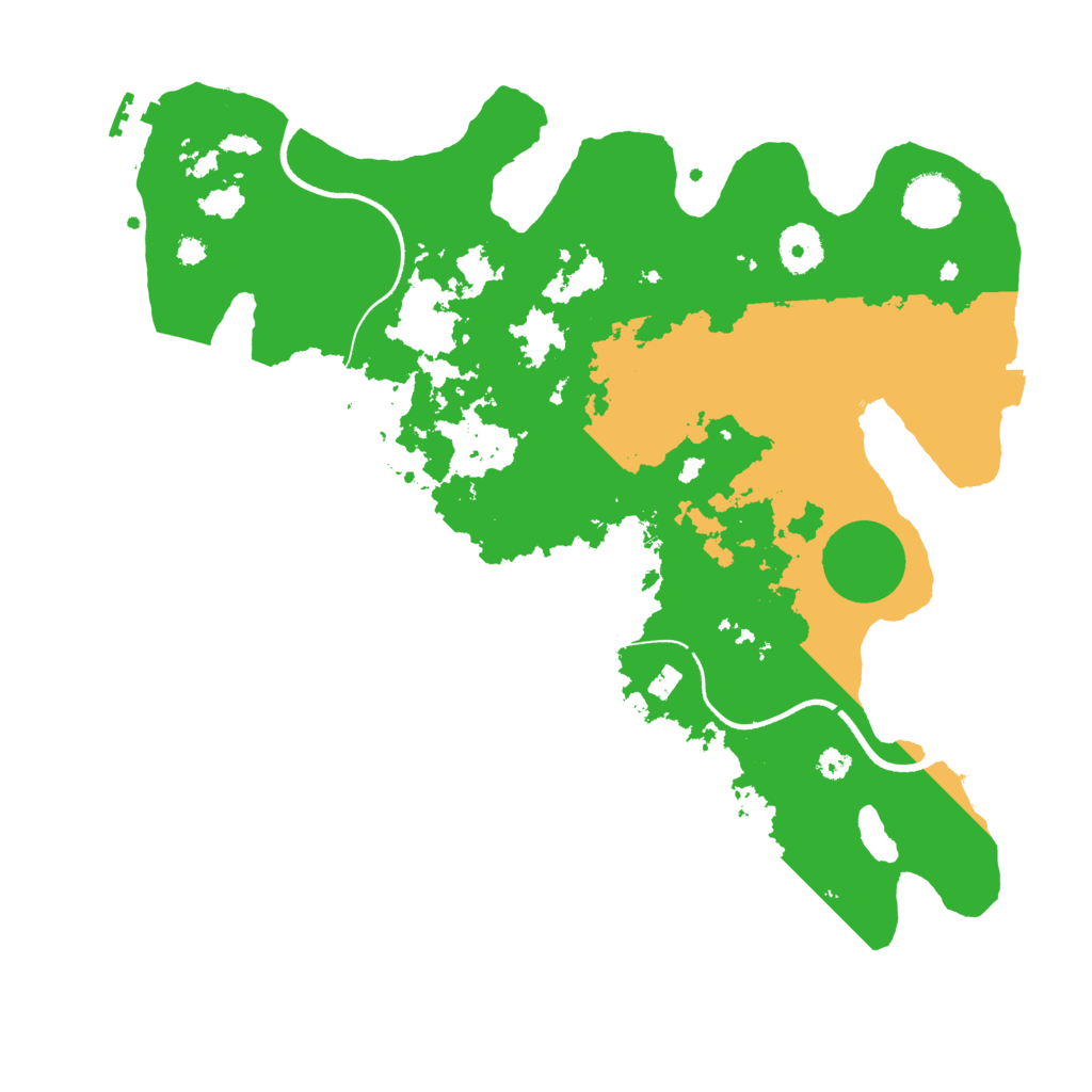 Biome Rust Map: Procedural Map, Size: 3500, Seed: 774164411