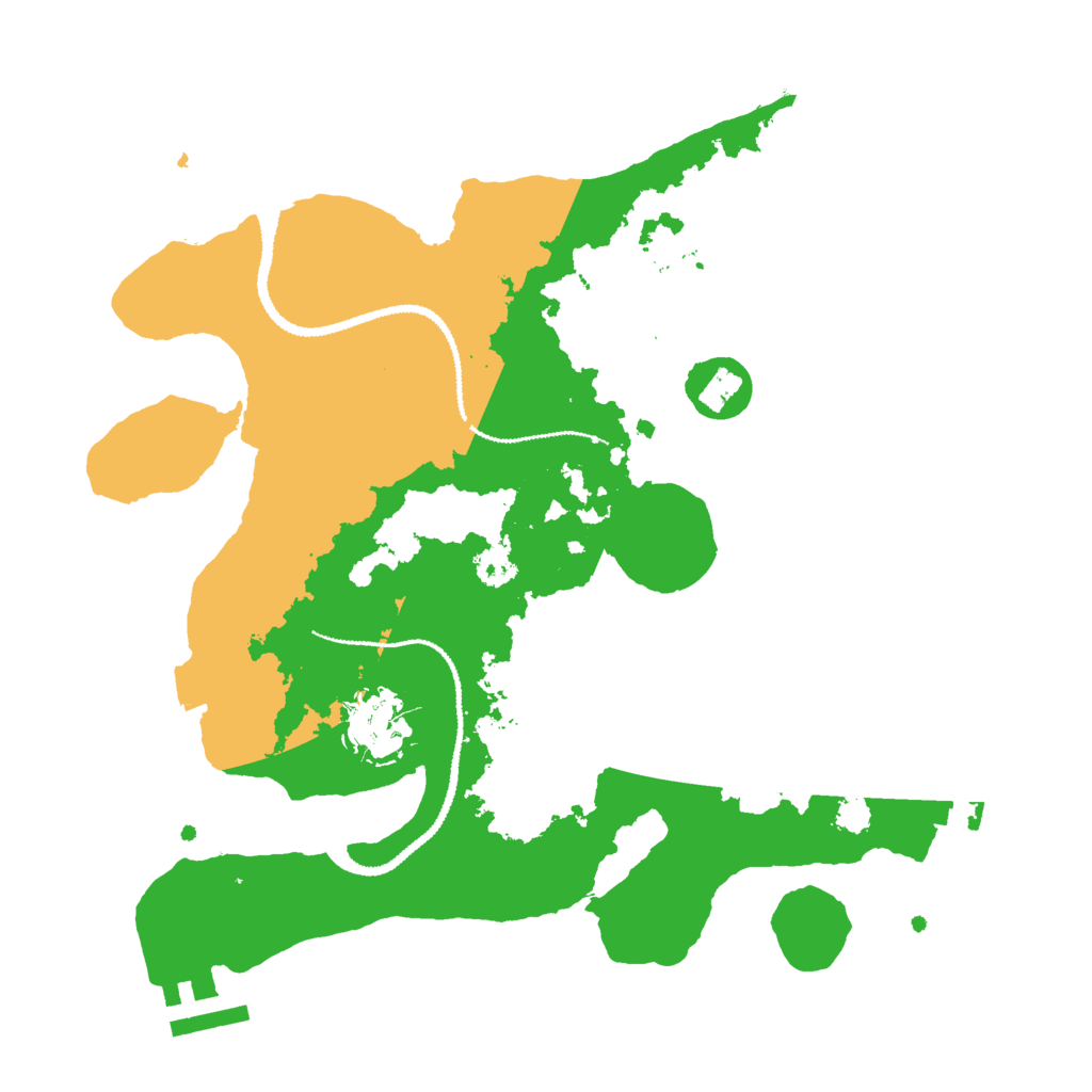 Biome Rust Map: Procedural Map, Size: 2800, Seed: 1425751975