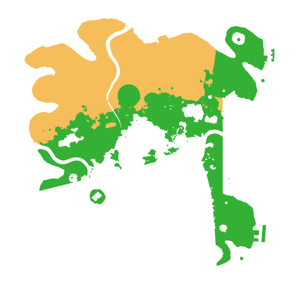 Biome Rust Map: Procedural Map, Size: 3500, Seed: 1535805215