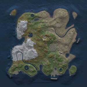Thumbnail Rust Map: Procedural Map, Size: 2800, Seed: 658441321, 8 Monuments