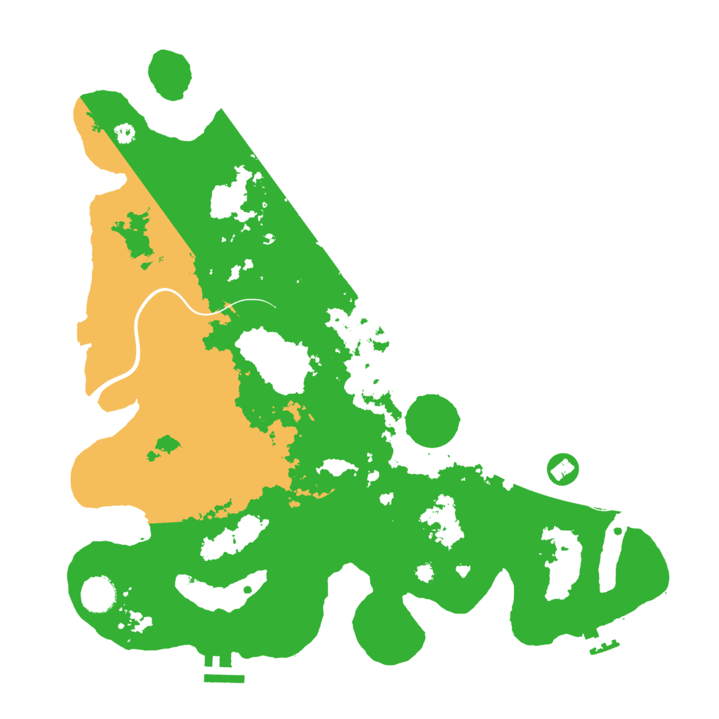 Biome Rust Map: Procedural Map, Size: 3600, Seed: 89