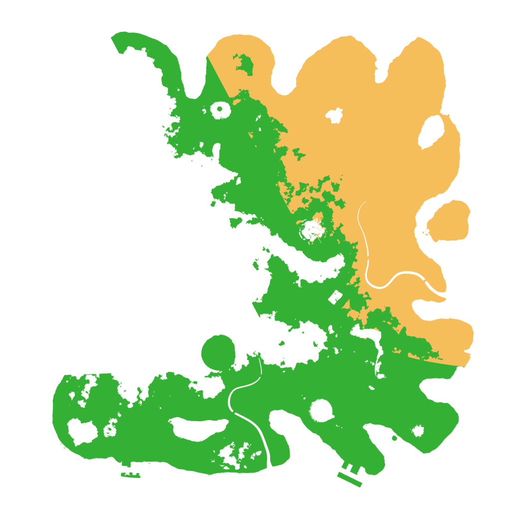 Biome Rust Map: Procedural Map, Size: 4000, Seed: 1821411899