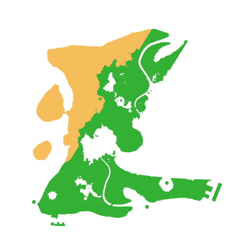 Biome Rust Map: Procedural Map, Size: 2600, Seed: 60424649