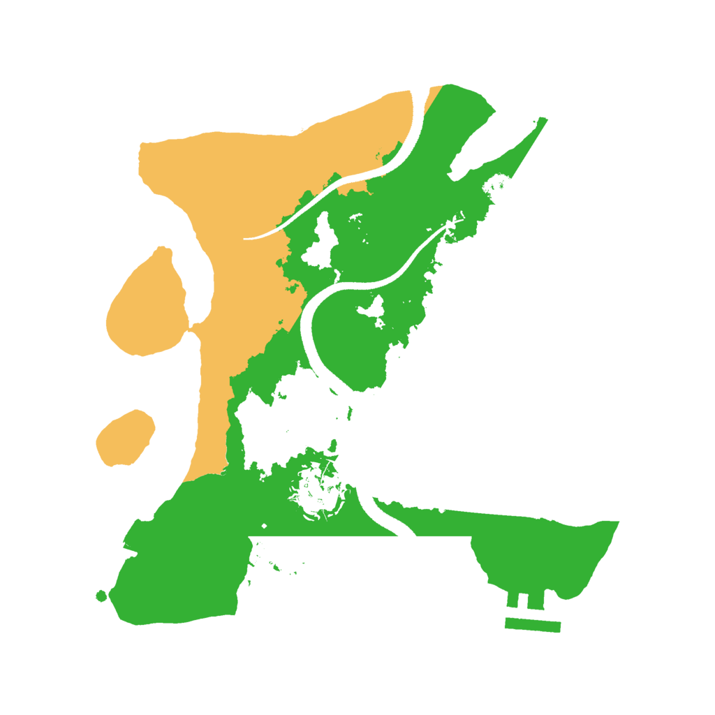 Biome Rust Map: Procedural Map, Size: 2600, Seed: 60424649