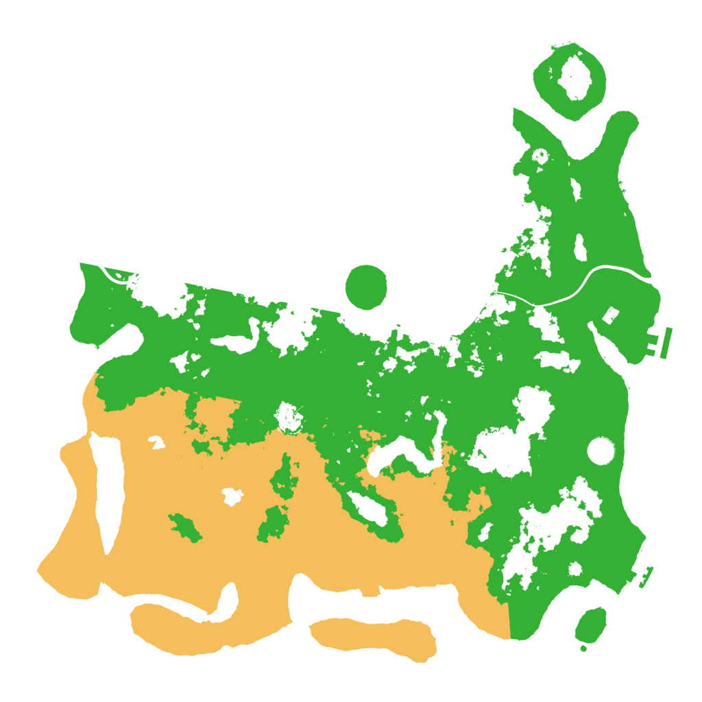 Biome Rust Map: Procedural Map, Size: 4500, Seed: 6533245