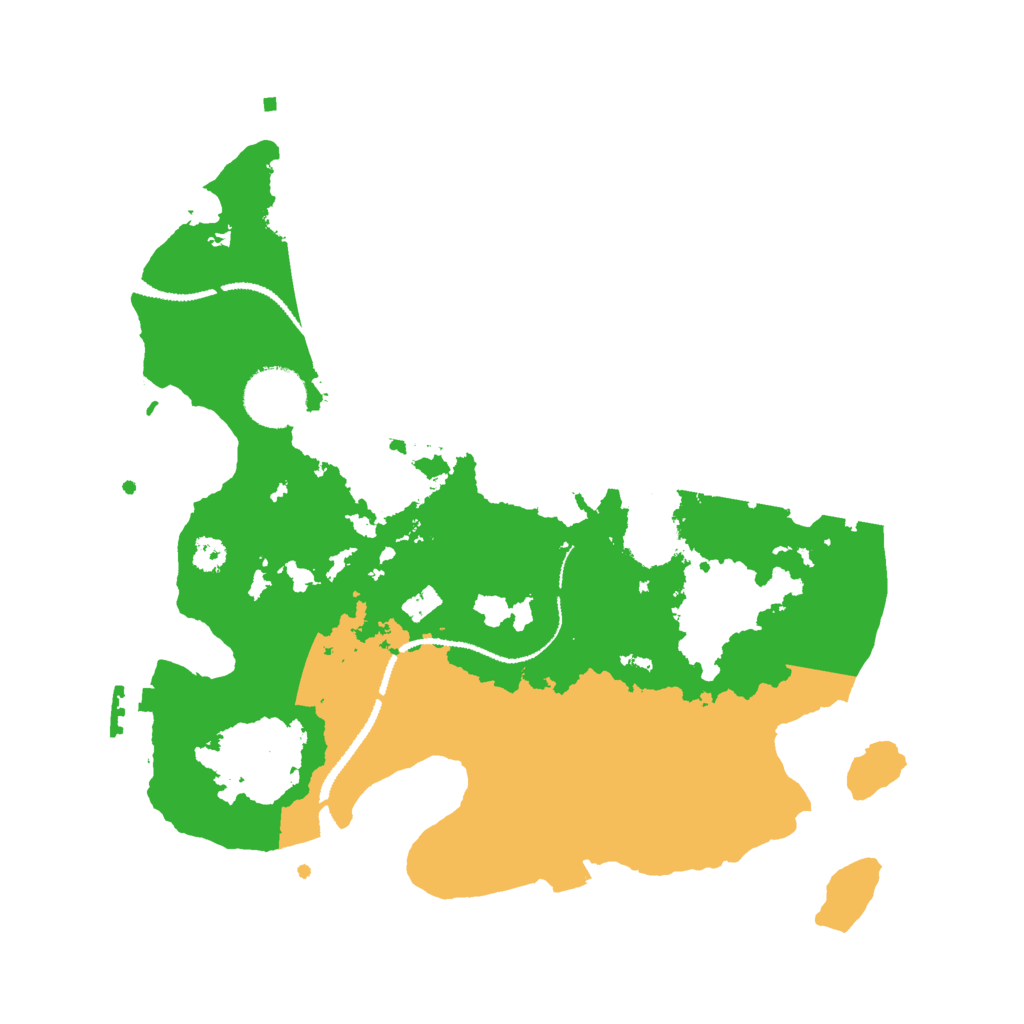 Biome Rust Map: Procedural Map, Size: 3000, Seed: 8223326