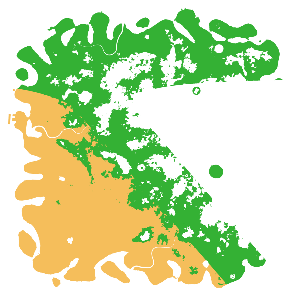 Biome Rust Map: Procedural Map, Size: 6000, Seed: 1925157886