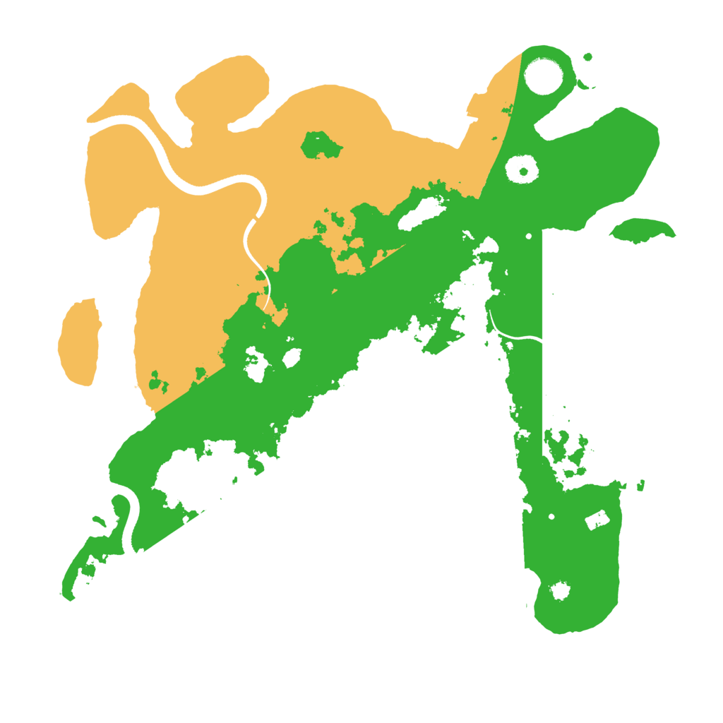 Biome Rust Map: Procedural Map, Size: 3500, Seed: 394338334