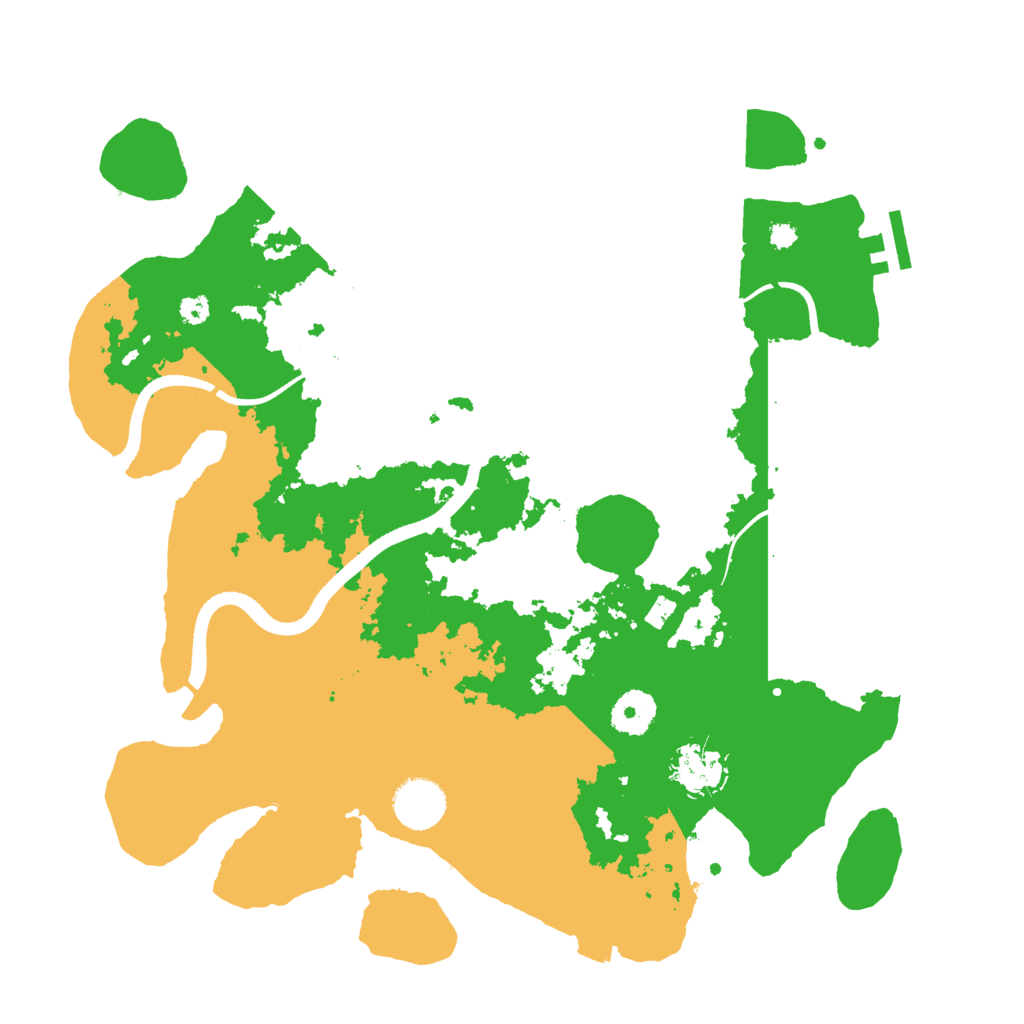Biome Rust Map: Procedural Map, Size: 3500, Seed: 1429120857