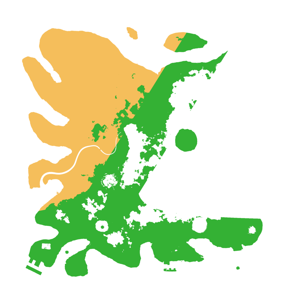 Biome Rust Map: Procedural Map, Size: 3600, Seed: 285288