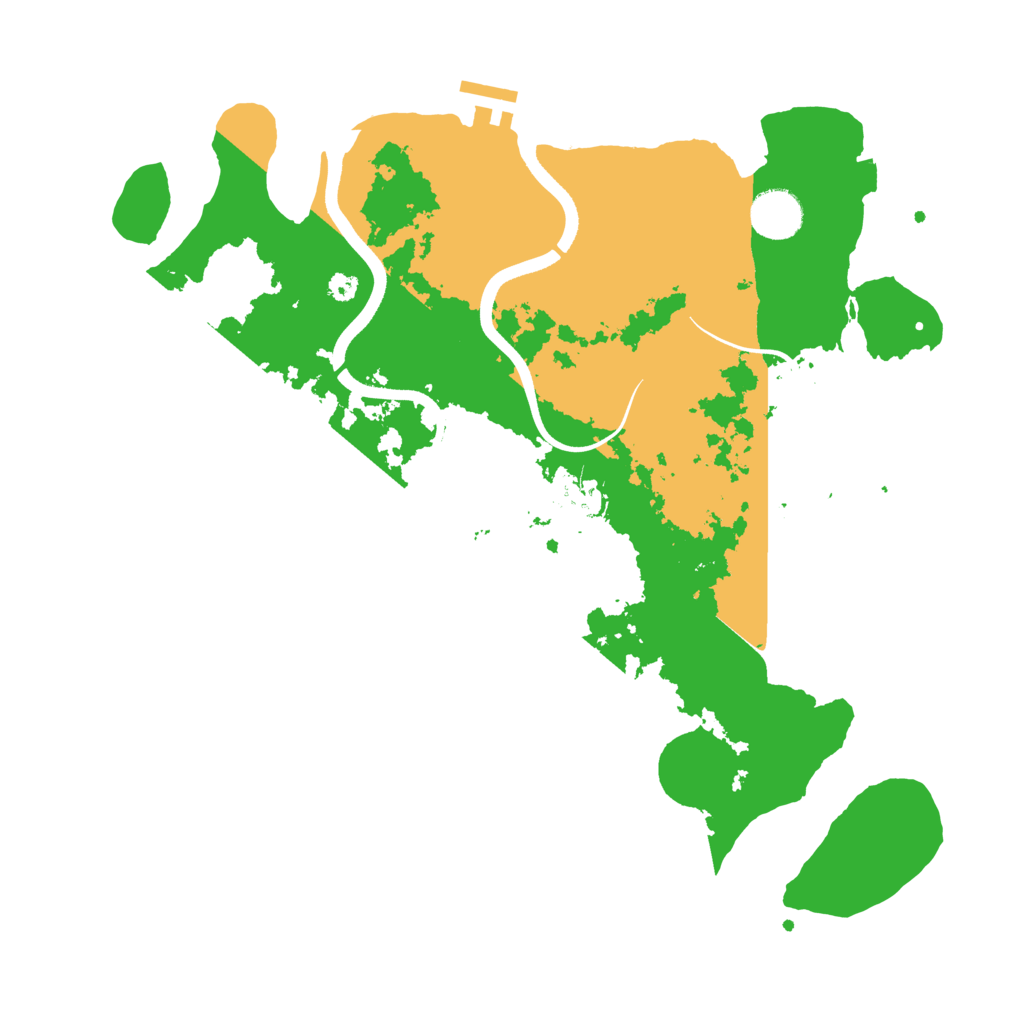 Biome Rust Map: Procedural Map, Size: 3600, Seed: 786998196