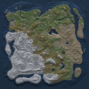 Thumbnail Rust Map: Procedural Map, Size: 4250, Seed: 1605928723, 16 Monuments