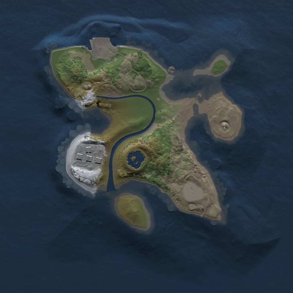 Rust Map: Procedural Map, Size: 1700, Seed: 565862923, 2 Monuments