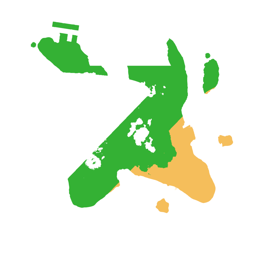 Biome Rust Map: Procedural Map, Size: 2000, Seed: 5527