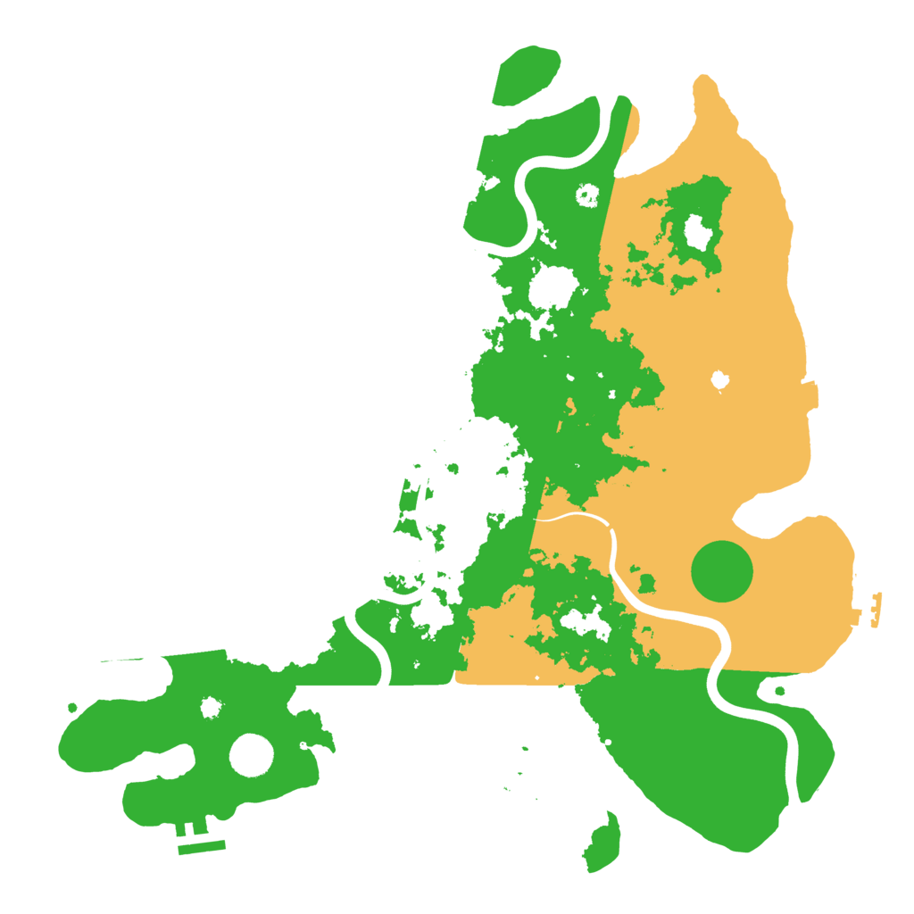 Biome Rust Map: Procedural Map, Size: 3900, Seed: 23684