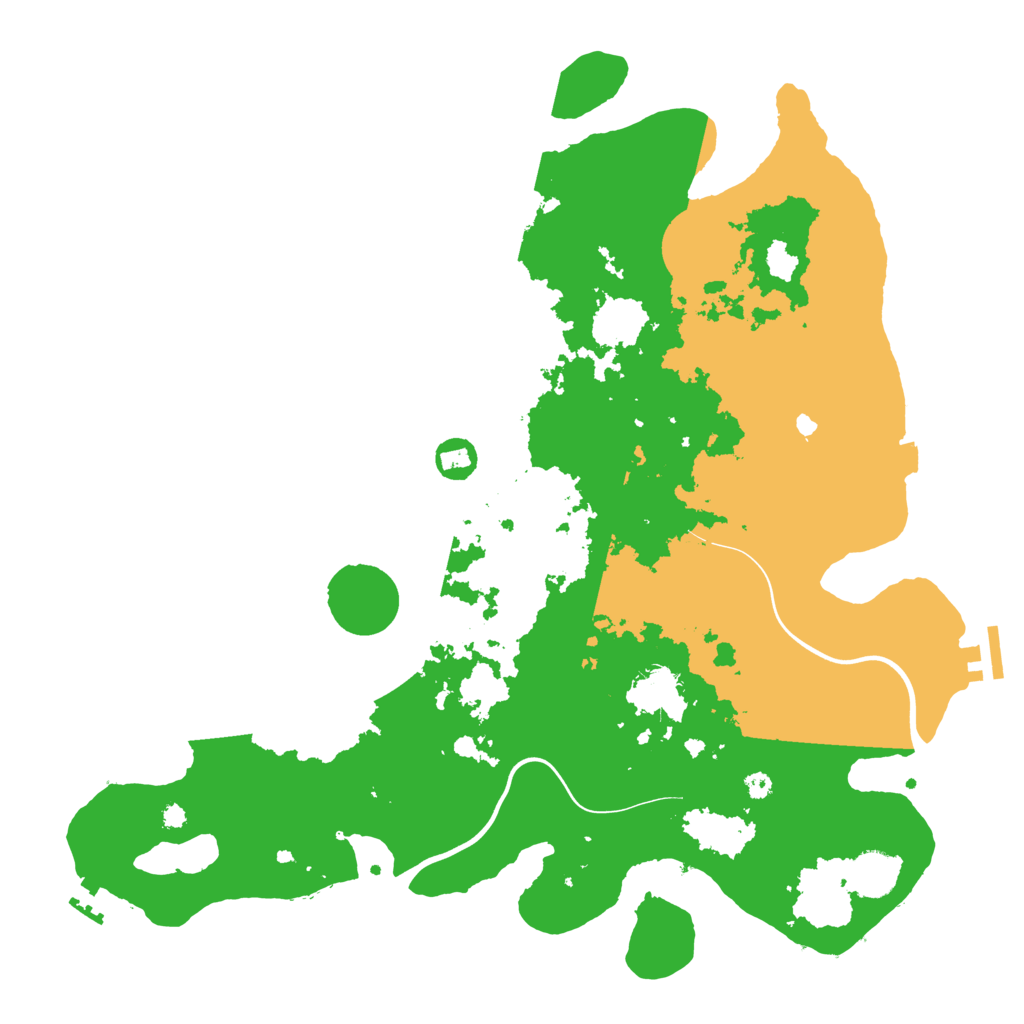 Biome Rust Map: Procedural Map, Size: 3900, Seed: 23684