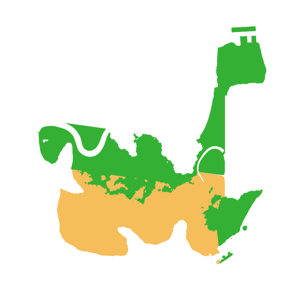 Biome Rust Map: Procedural Map, Size: 2500, Seed: 19804689
