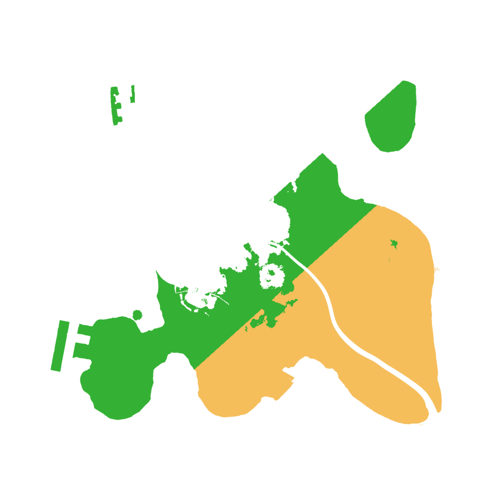 Biome Rust Map: Procedural Map, Size: 2000, Seed: 198912