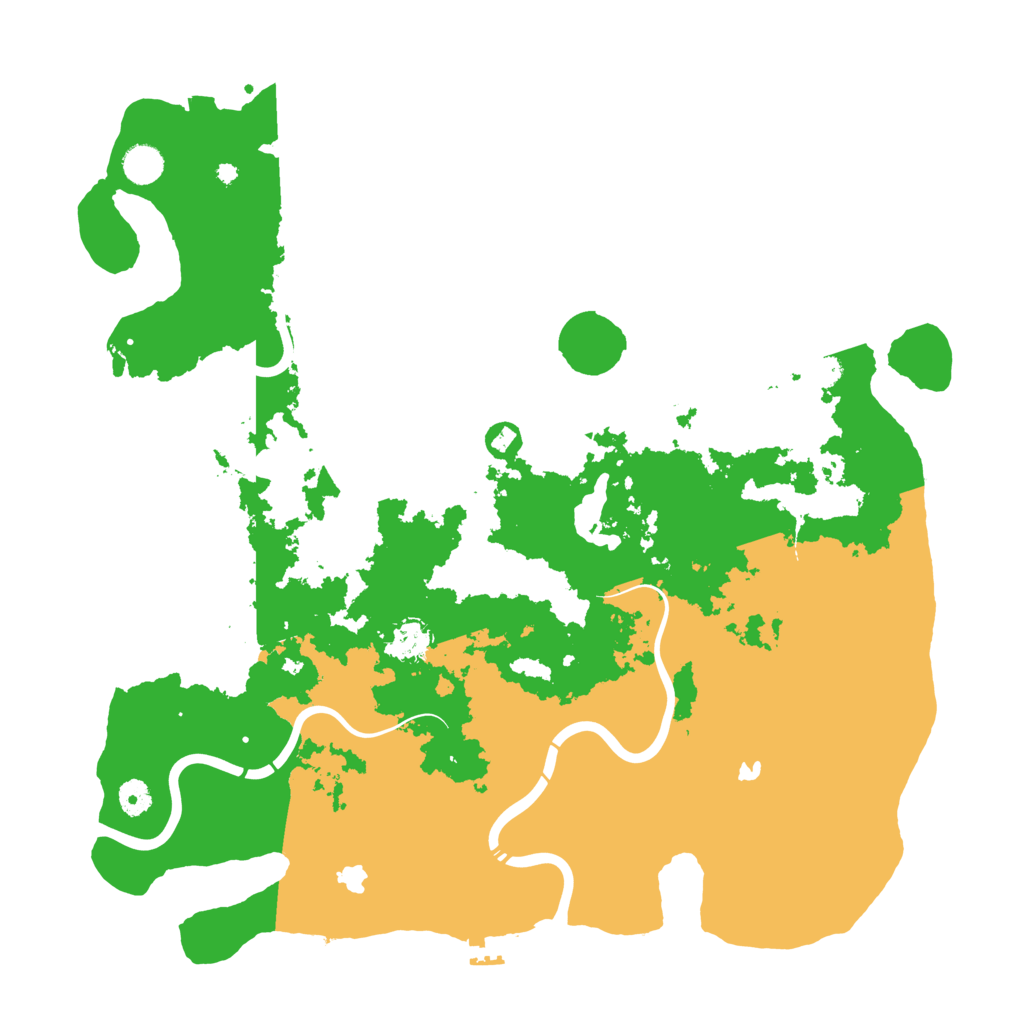 Biome Rust Map: Procedural Map, Size: 4500, Seed: 98521687