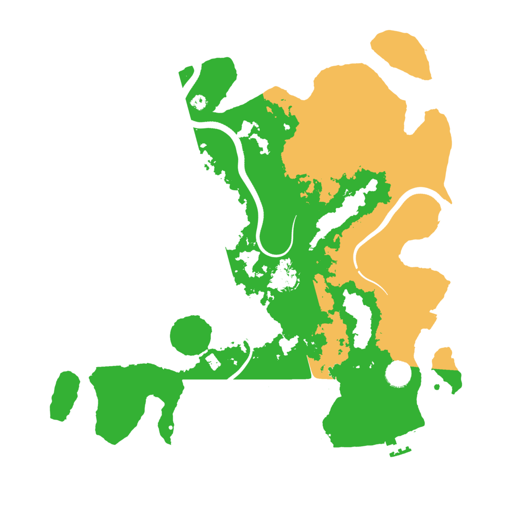 Biome Rust Map: Procedural Map, Size: 3500, Seed: 77667754