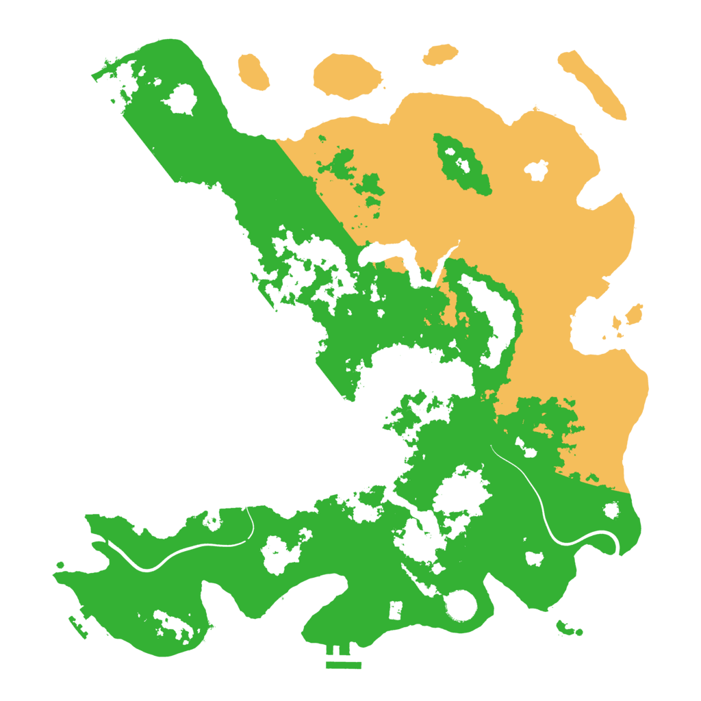 Biome Rust Map: Procedural Map, Size: 4000, Seed: 52185222