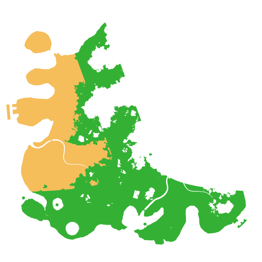 Biome Rust Map: Procedural Map, Size: 3500, Seed: 1036949334