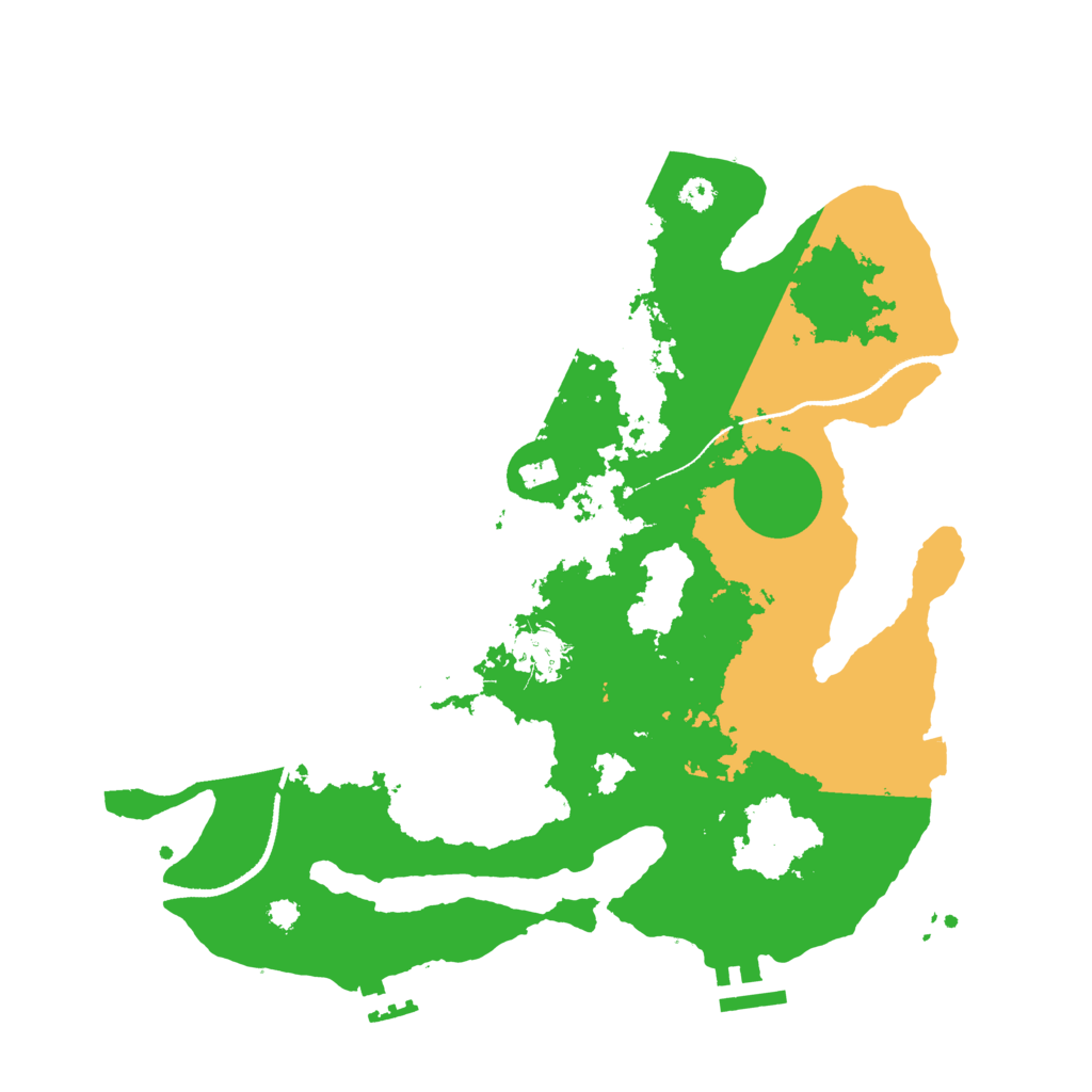 Biome Rust Map: Procedural Map, Size: 3300, Seed: 11903