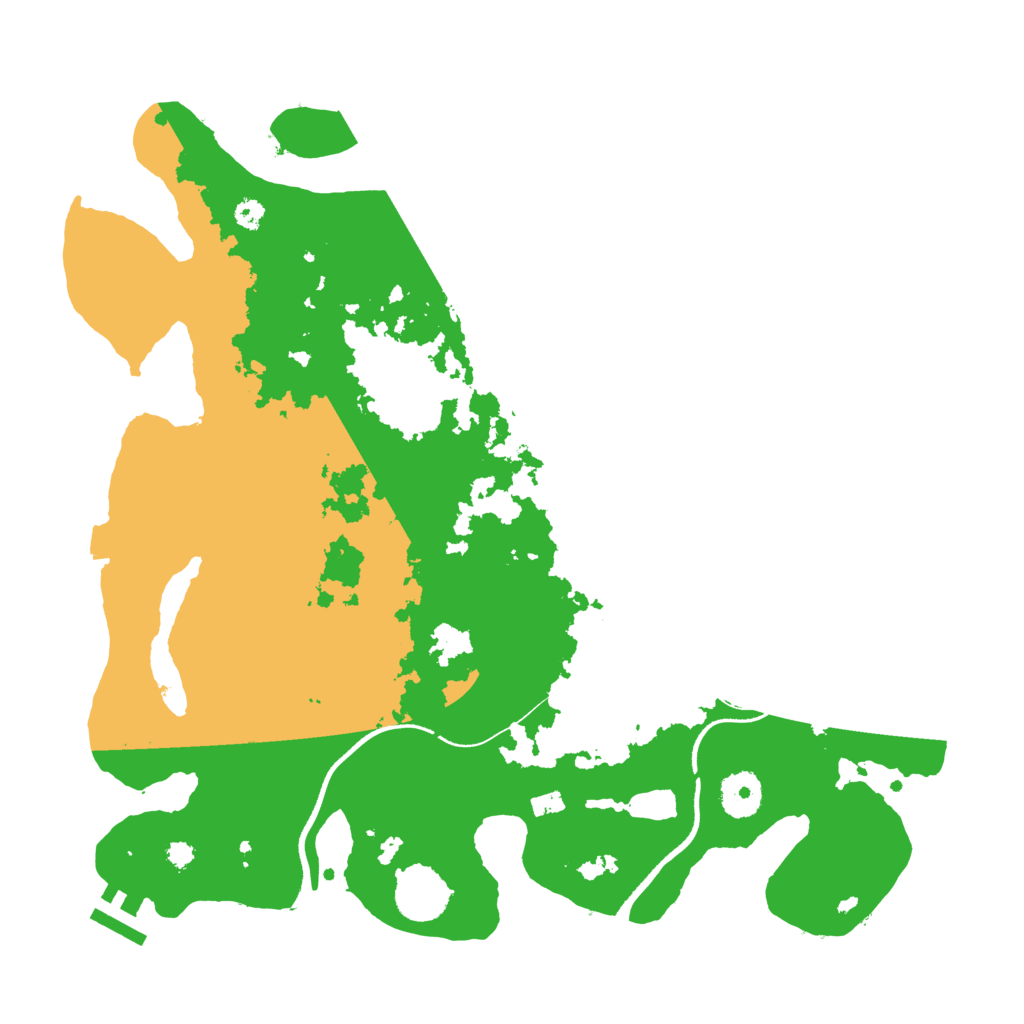 Biome Rust Map: Procedural Map, Size: 3500, Seed: 832551047