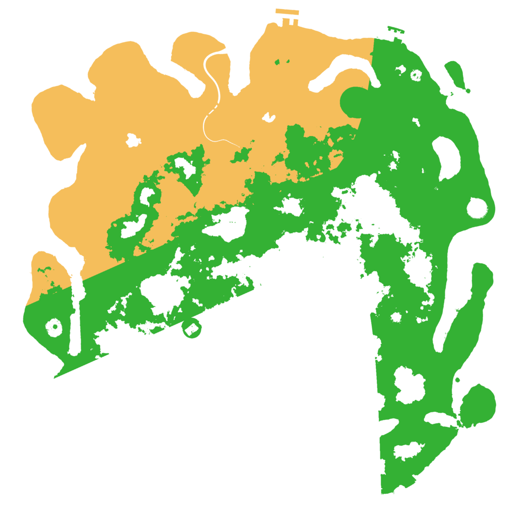 Biome Rust Map: Procedural Map, Size: 4500, Seed: 866034999