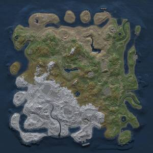 Thumbnail Rust Map: Procedural Map, Size: 4250, Seed: 836828129, 15 Monuments