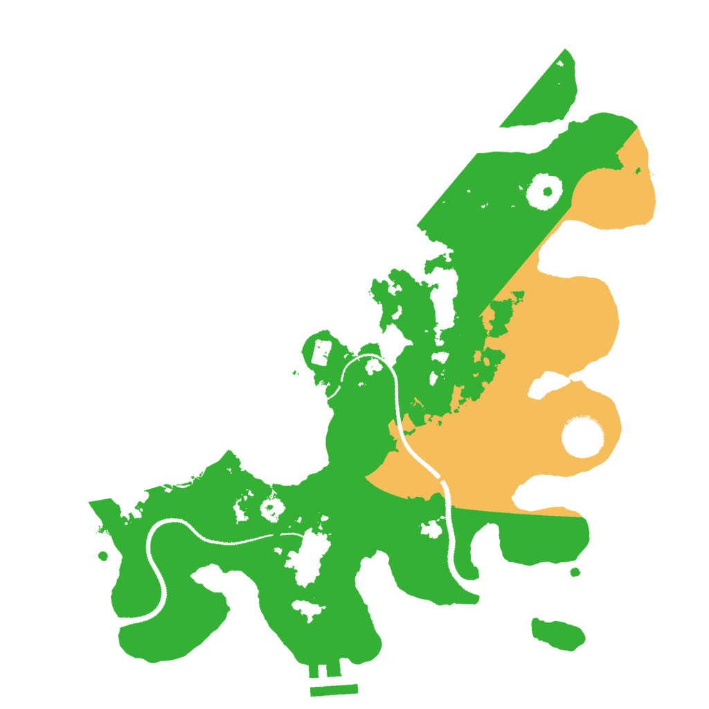 Biome Rust Map: Procedural Map, Size: 3000, Seed: 4518