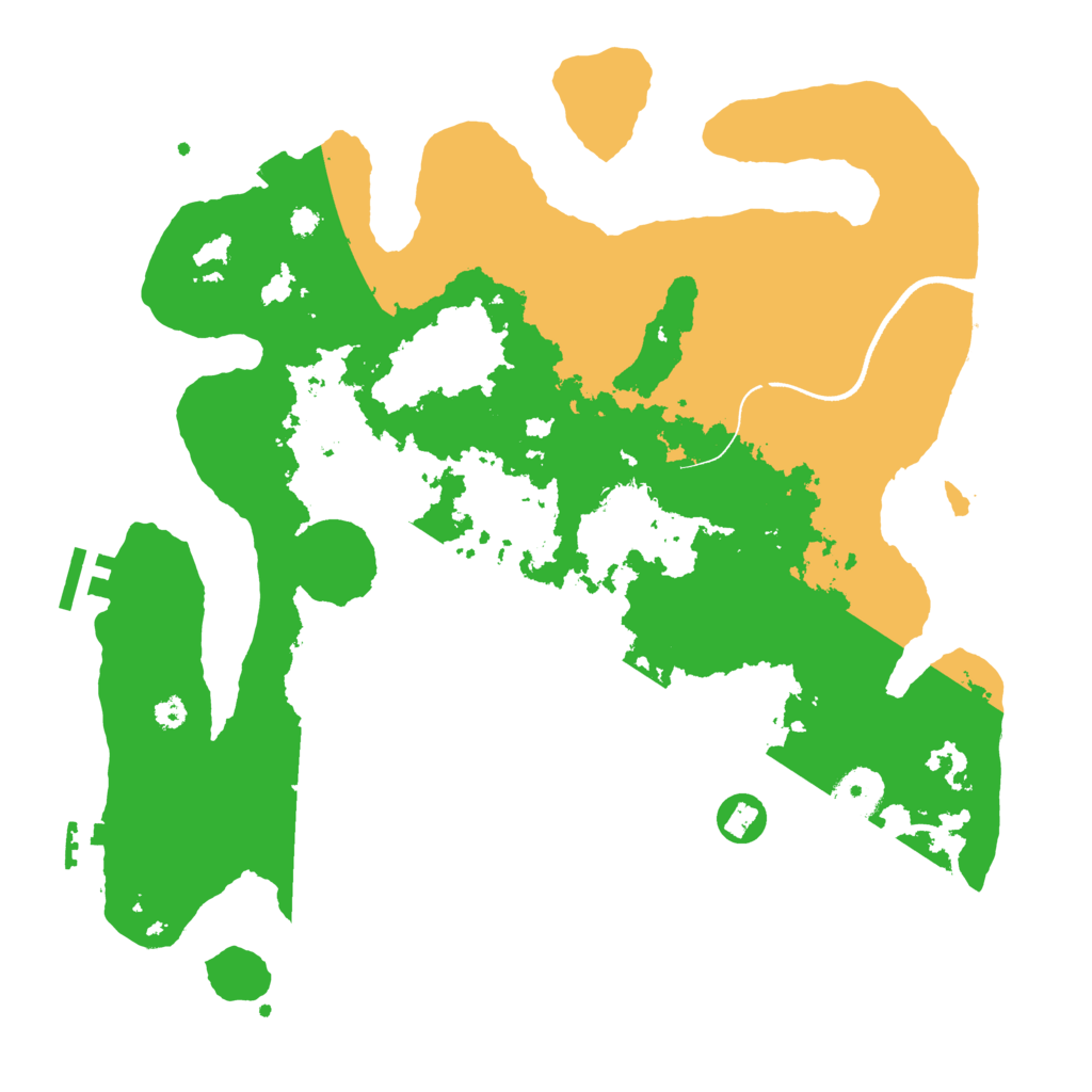 Biome Rust Map: Procedural Map, Size: 3500, Seed: 466840354