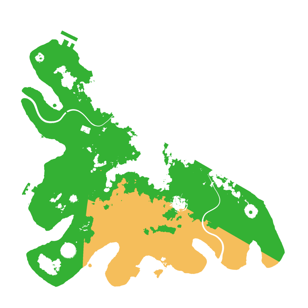 Biome Rust Map: Procedural Map, Size: 3500, Seed: 73302837