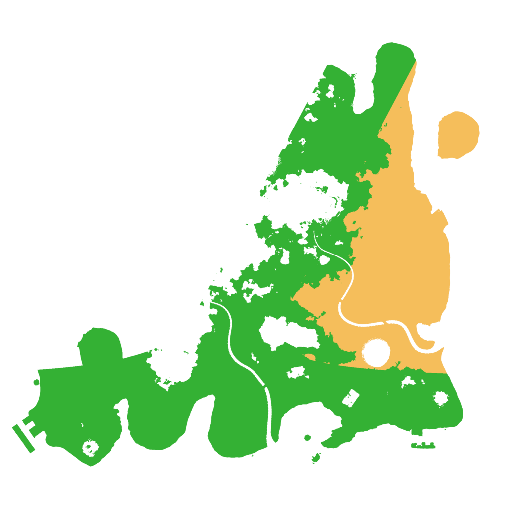 Biome Rust Map: Procedural Map, Size: 3250, Seed: 124578