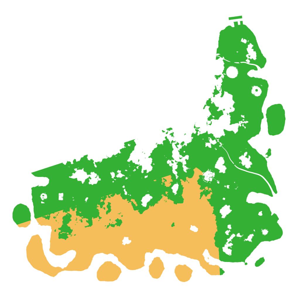 Biome Rust Map: Procedural Map, Size: 4500, Seed: 947583