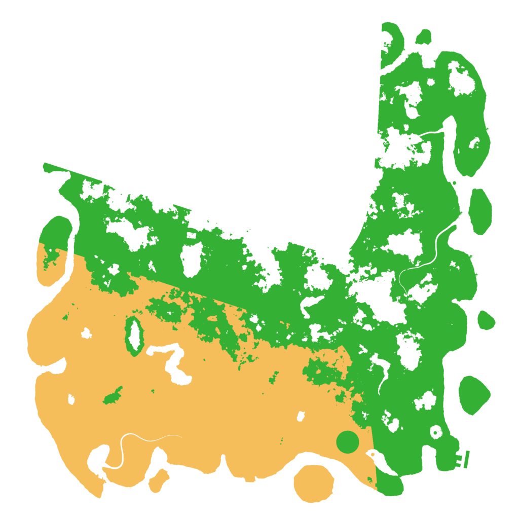 Biome Rust Map: Procedural Map, Size: 6000, Seed: 341256529