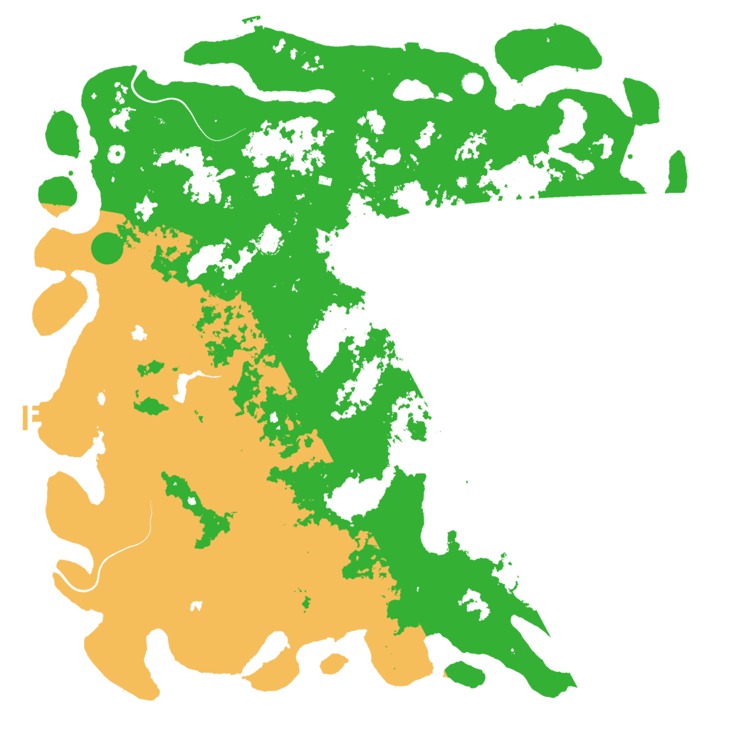 Biome Rust Map: Procedural Map, Size: 6000, Seed: 420982812
