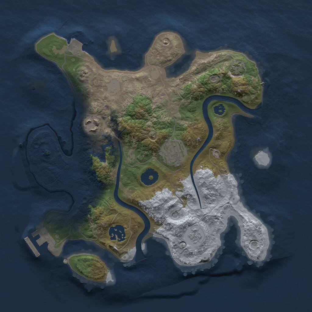 Rust Map: Procedural Map, Size: 2800, Seed: 1599090851, 8 Monuments