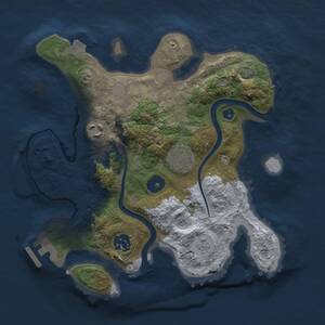 Thumbnail Rust Map: Procedural Map, Size: 2800, Seed: 1599090851, 8 Monuments