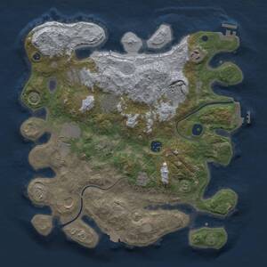 Thumbnail Rust Map: Procedural Map, Size: 3600, Seed: 54547678, 15 Monuments