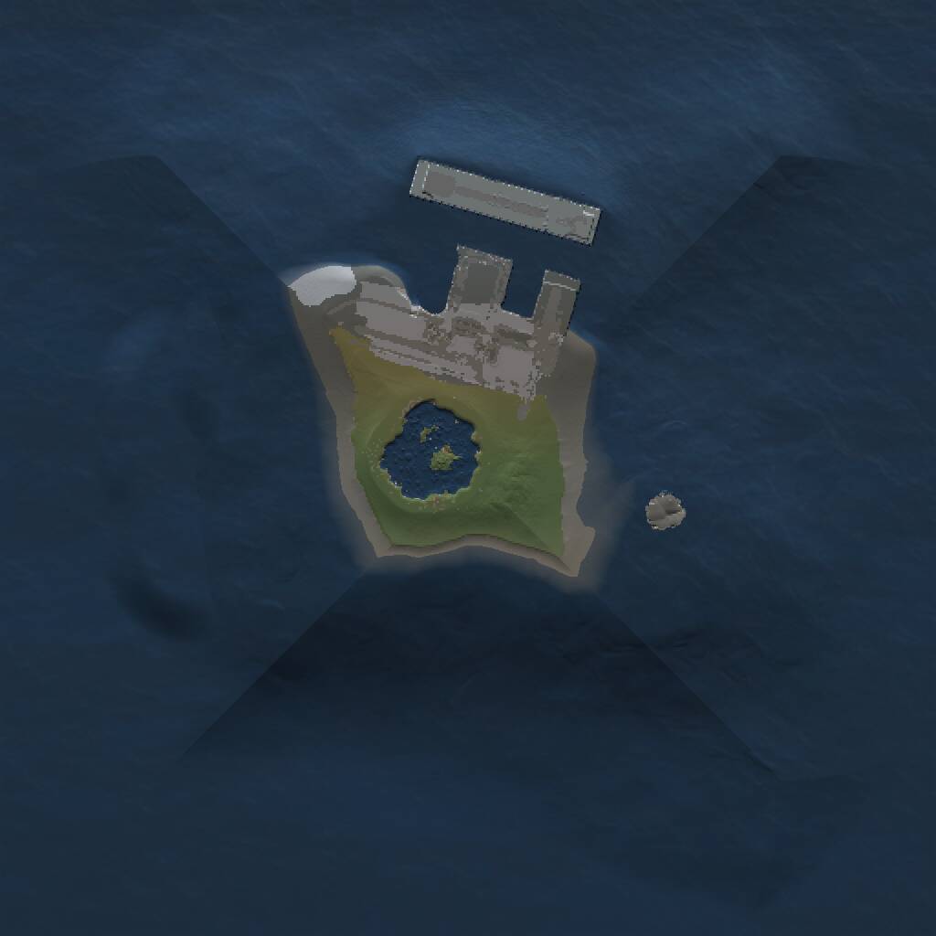 Rust Map: Procedural Map, Size: 1000, Seed: 578748, 2 Monuments