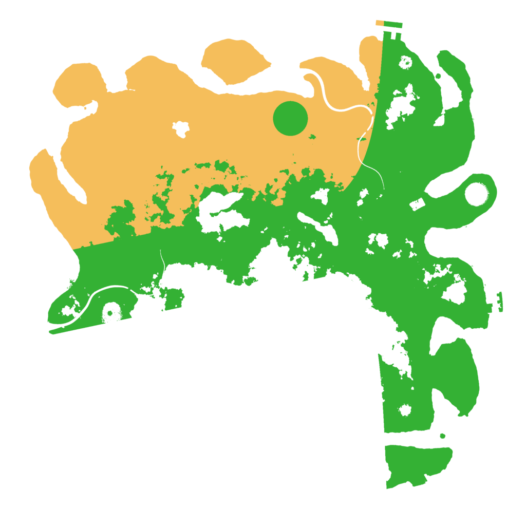 Biome Rust Map: Procedural Map, Size: 4000, Seed: 592835