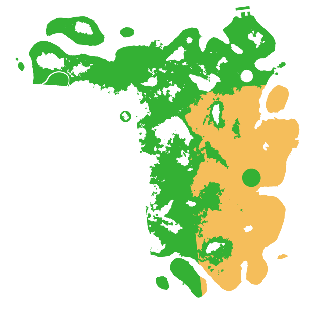 Biome Rust Map: Procedural Map, Size: 4500, Seed: 9676513